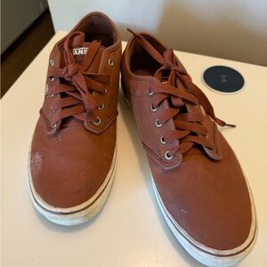 Men’s Size 12 Brown Atwood Leather Vans Shoes